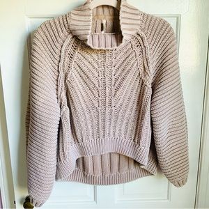 Free People Sweetheart Balloon Sleeve Sweater